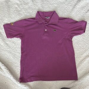Vintage Chemise Lacoste Purple Polo Shirt Size Medium